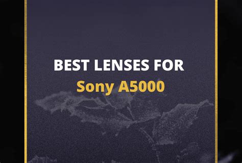 5 Must-Own Sony A5000 Lenses To Boost Image Quality [In 2023] 📸