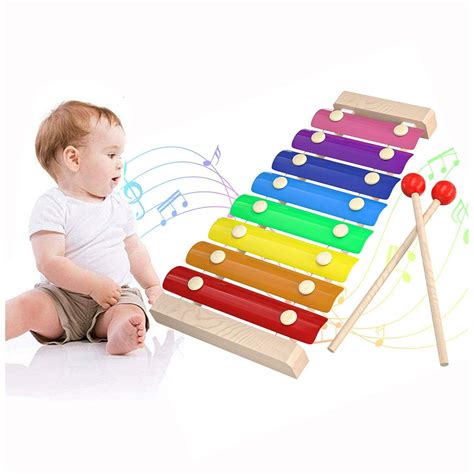 Seenda Xylophone for Kids,Wooden Xylophone Glockenspiel Toy Xylophone with Mallets Musical ...