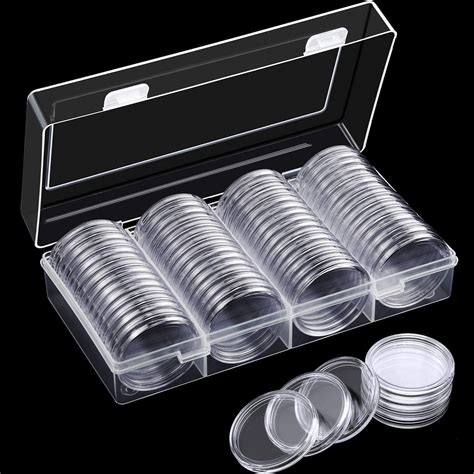 40 mm Silver Eagles Coin Capsules Coin Case Coin Holder Storage ...