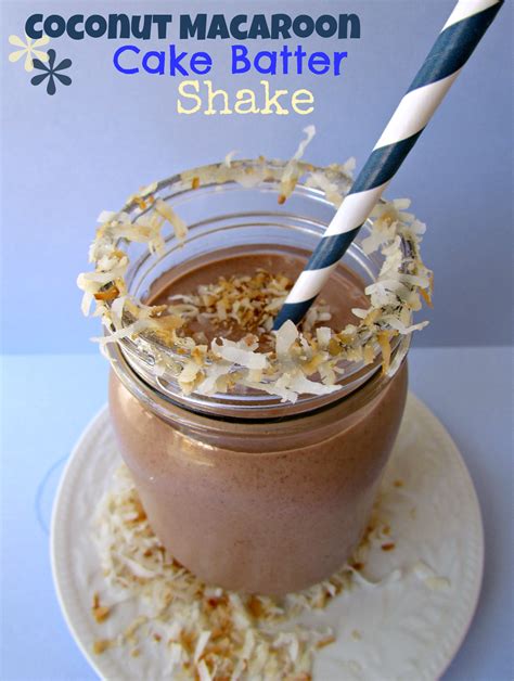 Coconut Macaroon Cake Batter Shake - Crazy for Crust