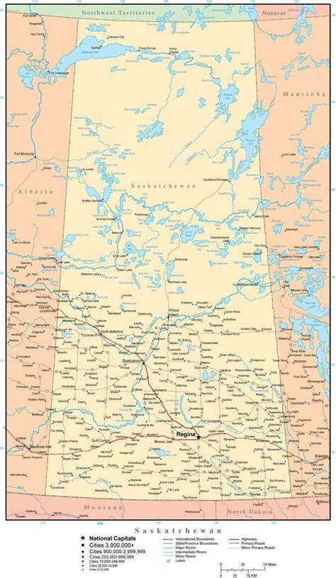 Saskatchewan River Map