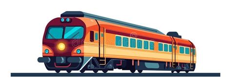 Vector Train Isolated on White Background Stock Vector - Illustration of passenger, city: 278476500