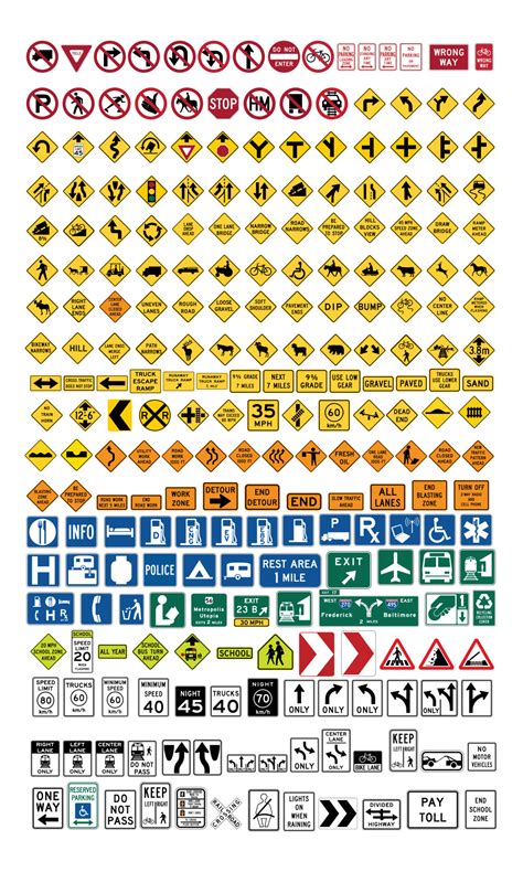 Vector graphic of US Traffic signs 14637417 Vector Art at Vecteezy