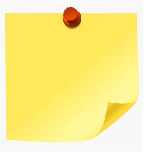 Yellow Sticky Note Png Clip Art - Sticky Notes Clip Art, Transparent Png , Transparent Png Image ...