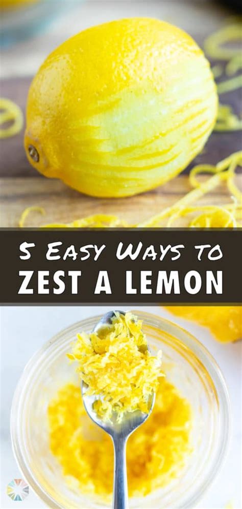 How to Zest a Lemon (5 Easy Ways!) - Evolving Table