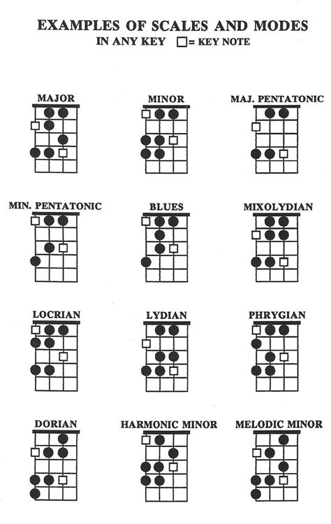 SCALES AND MODES ON BASS | Bass guitar scales, Bass guitar chords, Bass guitar