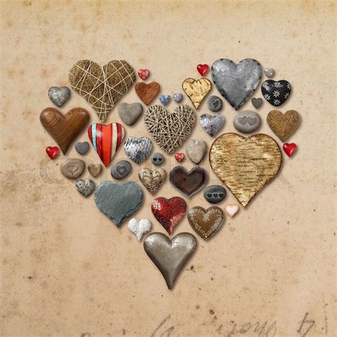 Heart shaped things in heart shape | Stock image | Colourbox