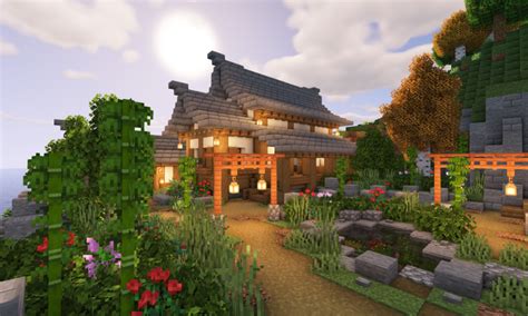 Minecraft: How to Build a Large Japanese House (Minecraft Build Tutorial) - BlueNerd | Japanese ...