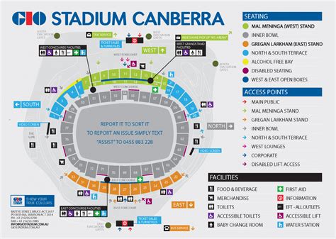 Seating Plan – GIO Stadium Canberra