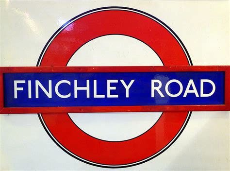 Finchley Road London Underground Railway Station Plate Photograph by Gordon James