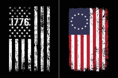 1776 USA Flag Design 17504402 Vector Art at Vecteezy