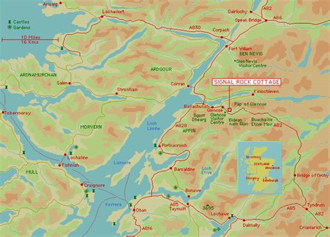 Signal Rock B&B or self catering cottage in Glencoe, Torren, Highlands of Scotland