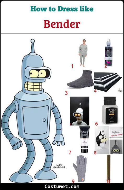 Bender (Futurama) Costume for Halloween