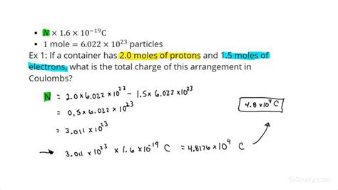 How to Calculate Total Charge in Coulombs of an Arrangement of Protons and Electrons | Physics ...