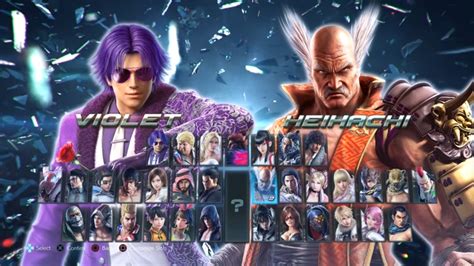 Tekken 4 character select - hohpabanana