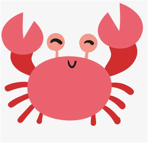 Cute Hermit Crab Clipart PNG Images, Cute Crab Material, Cute Clipart, Red, Cartoon PNG Image ...