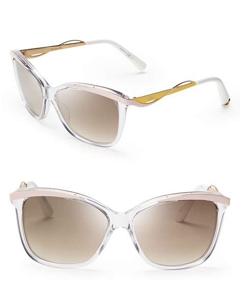 Lyst - Dior Metaleyes Mirrored Cat Eye Sunglasses in Pink