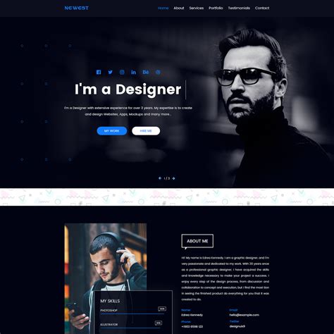 Static Portfolio Website Template