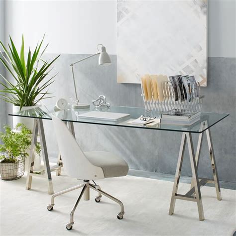 The Perfect Glass Top Desk for Our Home Office | Driven by Decor