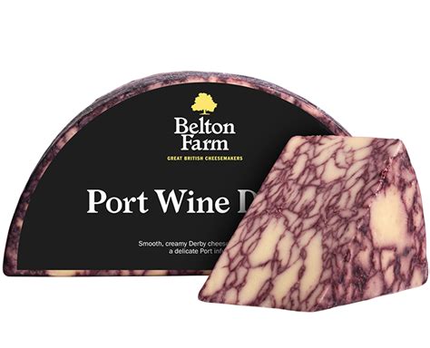 Port Wine Derby Cheese | Marbled With Port | Belton Farm