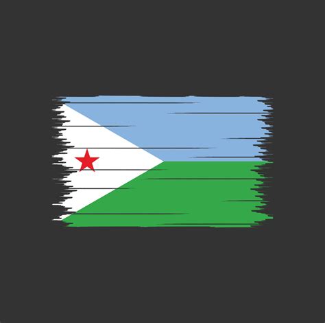 Djibouti Flag Brush 5167948 Vector Art at Vecteezy