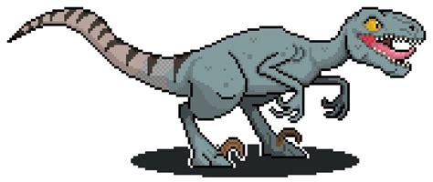 bergni01 on Twitter: "Velociraptor Sprite #pixelart https://t.co/CcnDVQZ2o6" / Twitter in 2022 ...