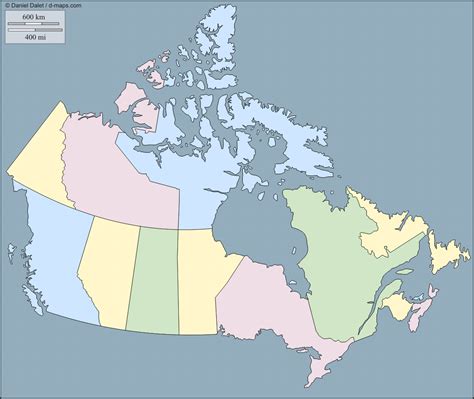 Canada free map, free blank map, free outline map, free base map outline, provinces, territories ...