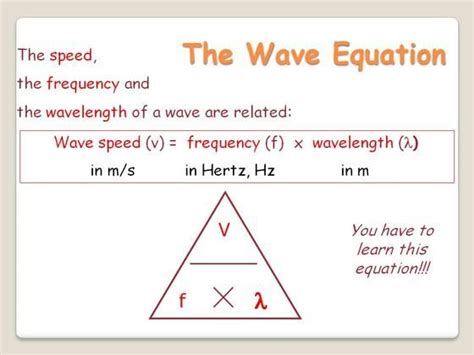 Frequency Wavelength Formula