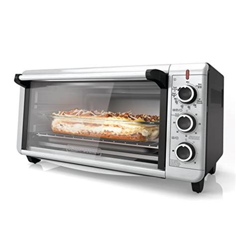 BLACK+DECKER 8-Slice Extra-Wide Countertop Convection Toaster Oven ...