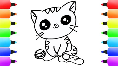 Cute Cat Coloring Pages