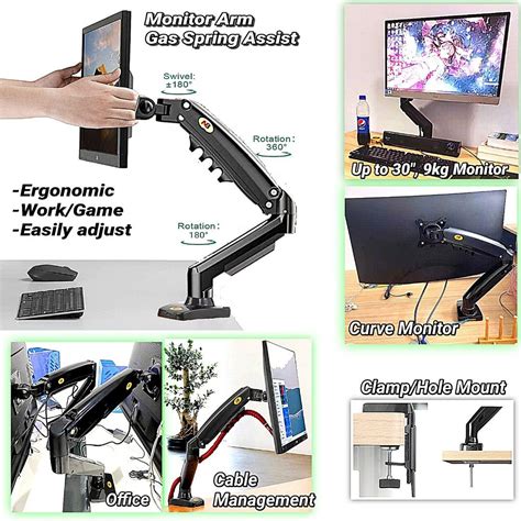 Monitor arm mount, Computers & Tech, Parts & Accessories, Monitor ...