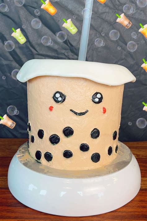 Boba Cake Recipe (How to Make a Bubble Tea Birthday Cake) | Recipe ...