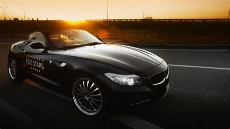 Black BMW Z4 Roadster HD Wallpaper - WallpaperFX