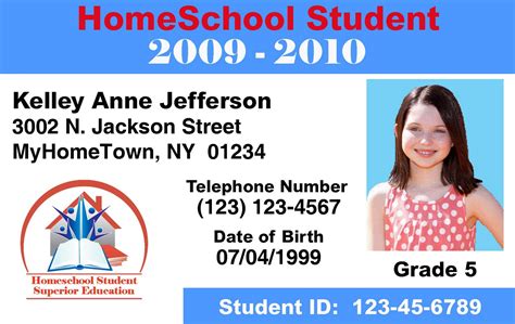 Make ID Cards & ID Card Printers: Home School Templates - ID ...