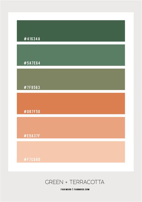 Green Terra Cotta Color Palette - Best Decorations