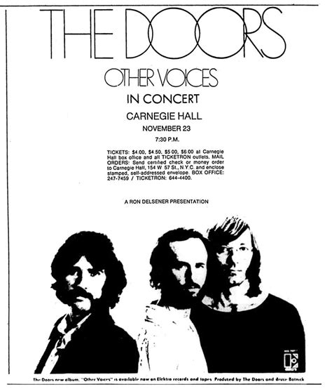 The Doors Concert & Tour History | Concert Archives