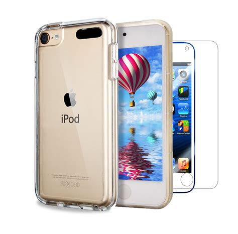 For iPod Touch 7th Gen Case Clear Slim Gel Cover & Glass Screen Protector | eBay