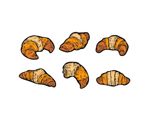 Isolated Croissant Vector Vector Art & Graphics | freevector.com