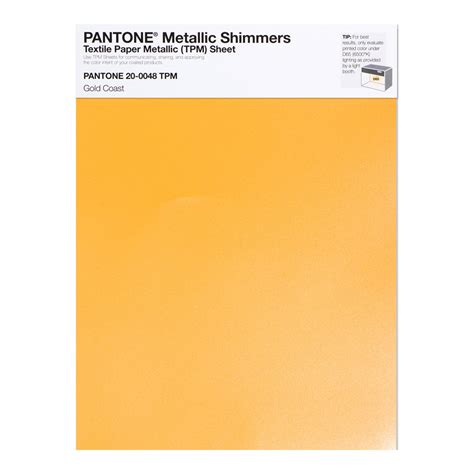 BUY Pantone Metallic Shimmer 20-0048 Gold Coast