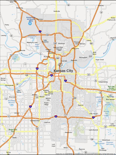 Kansas City Map [Missouri] - GIS Geography