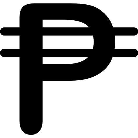 Philippines Peso Currency Symbol Vector SVG Icon - SVG Repo