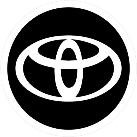 CIRCULAR TOYOTA DECAL / STICKER 12