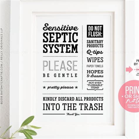 Septic Tank Sign - Etsy