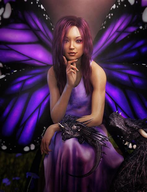 Fairy Girl with Butterfly Wings Fantasy Art by shibashake on DeviantArt