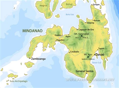 Mindanao Maps, Philippines