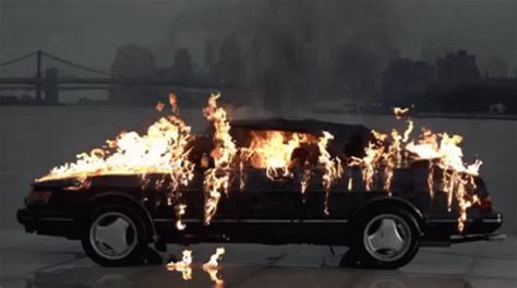 Car On Fire GIF - Rebel Carrebel - Discover & Share GIFs