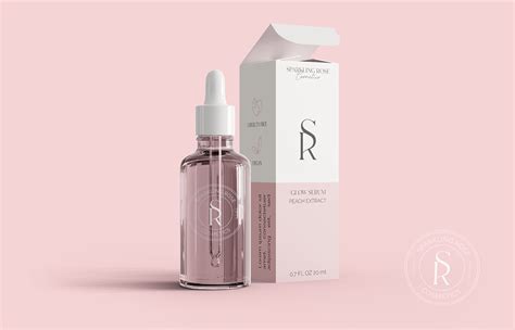 Sparkling Rose Cosmetics brand identity on Behance