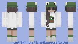 Frog Girl Minecraft Skin