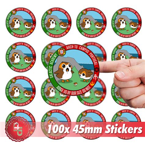 Company Logo Stickers - Round Business Labels - 45mm Stickers x100 - Peel Perfect Stickers