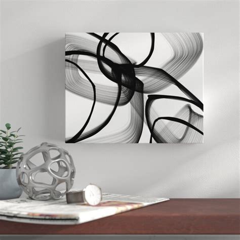 Mercury Row® Abstract Poetry In Black And White 100 by Irena Orlov - on Canvas & Reviews | Wayfair